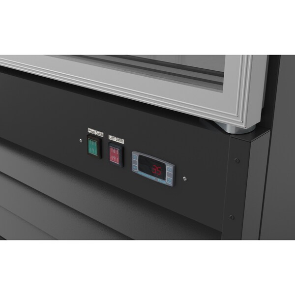 Koolmore 29" Commercial Glass 1 Door Display Refrigerator Merchandiser-Upright Beverage Cooler w\LED Lighting - MDR-1GD-23C