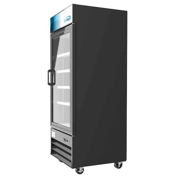 Koolmore 29" Commercial Glass 1 Door Display Refrigerator Merchandiser-Upright Beverage Cooler w\LED Lighting - MDR-1GD-23C