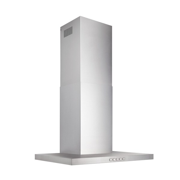 Almo Broan 30-in. Low Profile T-Style Chimney Range Hood with 450 CFM and LED Lighting - BWT2304SS