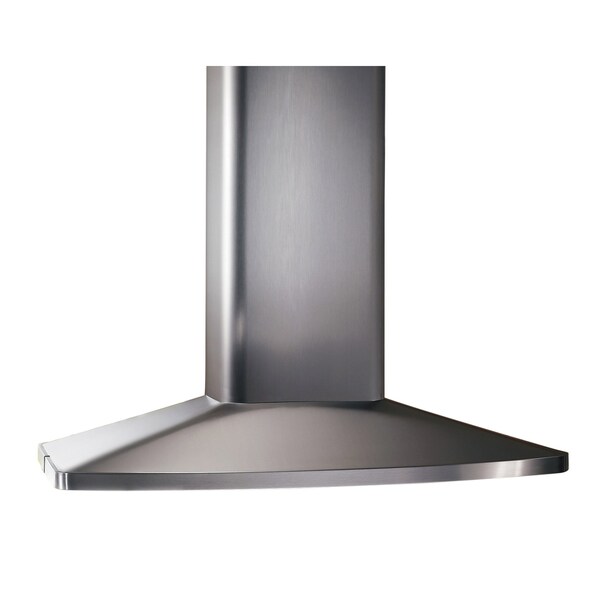 Almo Elite Stainless Steel Island Chimney Range Hood, 27-9/16-Inch x 35-7/16-Inch - E5490SS