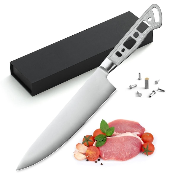 Katsura Cutlery 8 in. 3 Layers Forged Gyuto Blank Chef Knife - CKGC5B-no logo