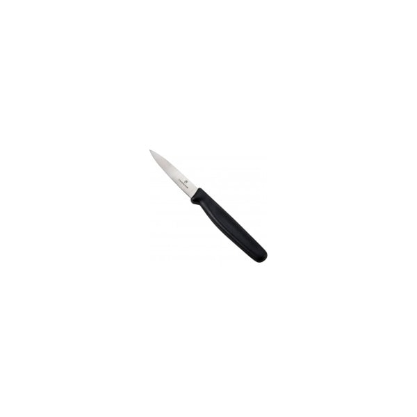 Swiss Army Brands 47508 Kitchen Black Paring - Large Handle, Spear Point, 30.25In Blade, Straight Edge Clam Pack - VIC-5.3003.S-X3