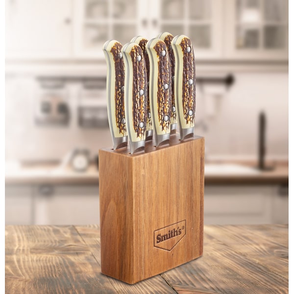Smiths Cabin & Lodge Steak Cutlery Block Set, 7Pcs - 51033