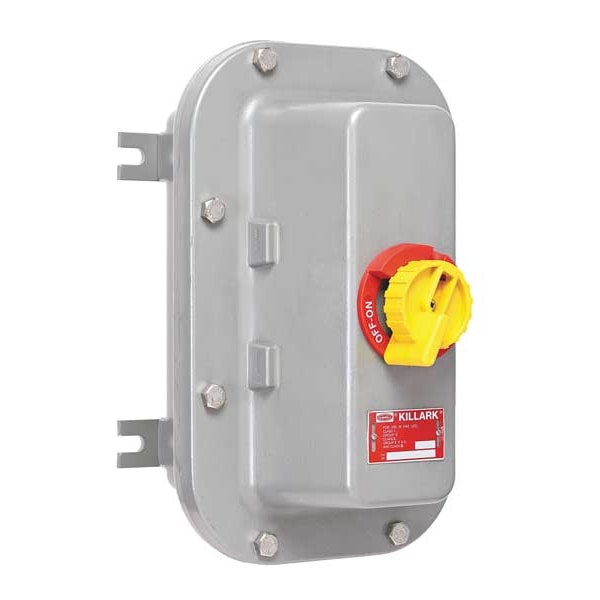 Interruptor de seguridad para ubicaciones peligrosas no fusible de Killark, servicio pesado, 600V, 3PST, 60 A - B7NFD26A