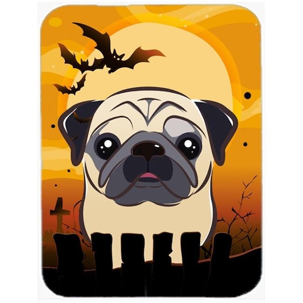 Carolines Treasures Carolines Treasures BB1820LCB Halloween Fawn Pug Glass Cutting Board; Large - BB1820LCB
