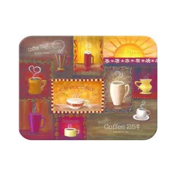 Mcgowan Mfg Co McGowan TT00581 TufTop Coffee Time Cutting Board- Small - TT00581