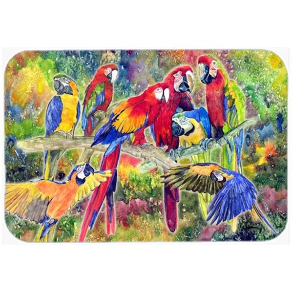 Carolines Treasures Carolines Treasures 8600LCB Parrot Glass Cutting Board - Large; 15 H x 12 L in. - 8600LCB