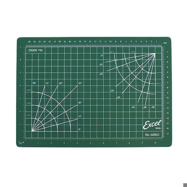 Excel Blades 8 1/2 in. x 12 in. Self Healing Cutting Mat with Measurement Grid - 60002IND