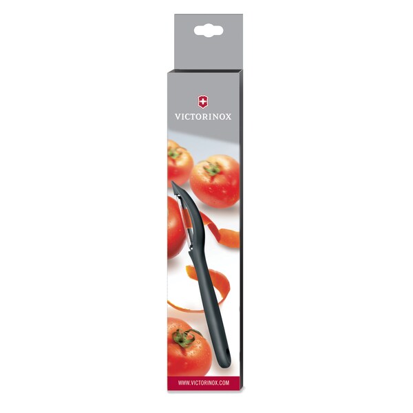 Swiss Army Brands 2024 Kitchen Specialty Knives & Tools Peelers Kitchen Peeler, Serrated Black Packaged - VIC-7.6075