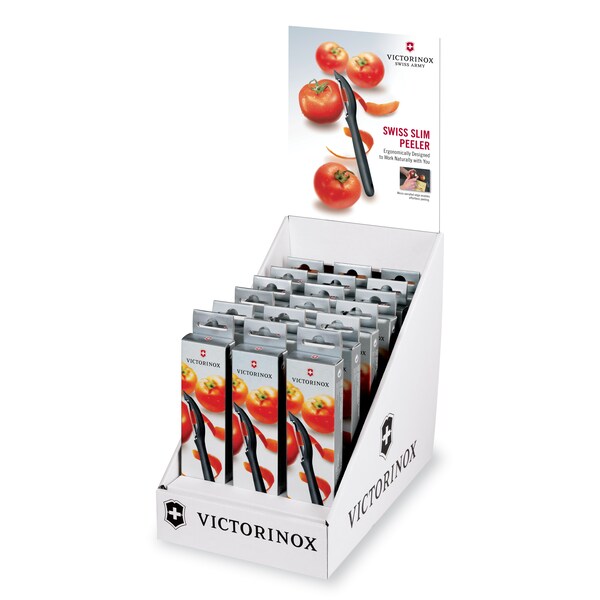 Swiss Army Brands 2024 Kitchen Specialty Knives & Tools Peelers Kitchen Peeler, Serrated Black Packaged - VIC-7.6075