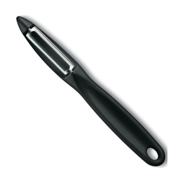 Swiss Army Brands 2024 Kitchen Specialty Knives & Tools Peelers Kitchen Peeler, Serrated Black Packaged - VIC-7.6075