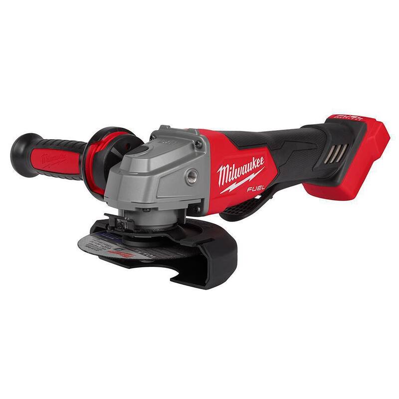 Milwaukee M18 FUEL 18V Lithium-Ion Brushless Cordless 4-1/2 in./5 in. Grinder con Dos Baterías de 5.0Ah y Cargador - 2880-20-48-59-1852BXX
