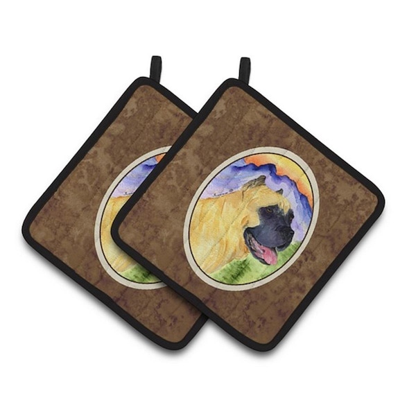 Carolines Treasures Cane Corso Pair of Pot Holders, 7.5 x 3 x 7.5 in. - SS8233PTHD