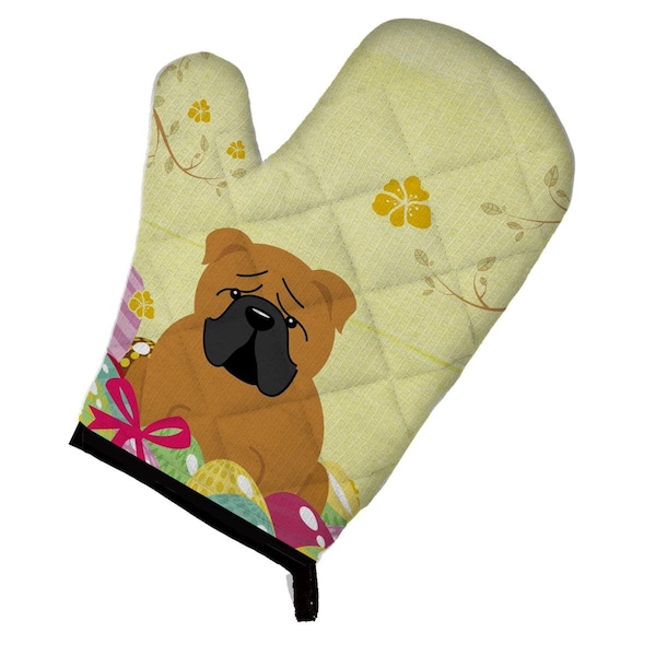 Carolines Treasures Easter Eggs English Bulldog Red Oven Mitt - BB6122OVMT