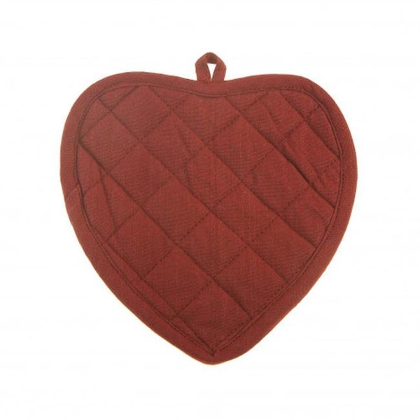 Mr. Mjs Trading Mr. MJs Trading AG-41303S-2 Pot Holders Heart; Burgundy - Set of 2 - AG-41303S/2