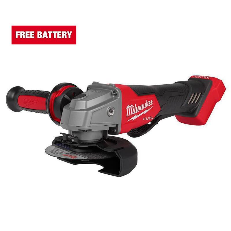 Esmeriladora inalámbrica sin escobillas Milwaukee M18 FUEL 18V de 4-1/2 in./5 in. con interruptor de paleta (solo herramienta) - 2880-20