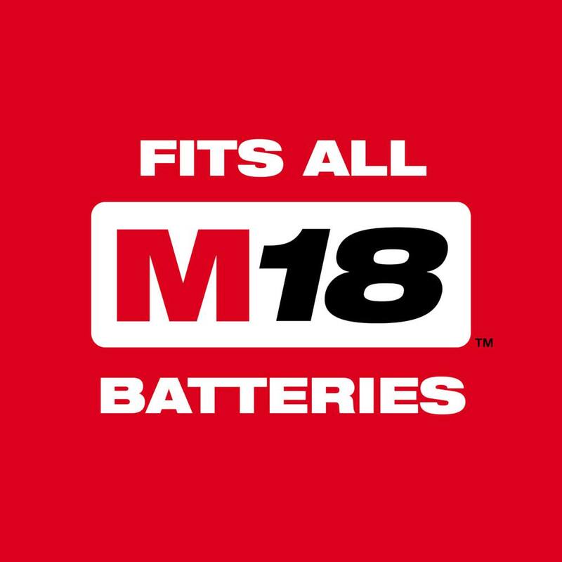Rectificadora inalámbrica Milwaukee M18 FUEL 18V de iones de litio sin escobillas de 4-1/2 a 5 pulg. con interruptor de paleta con (1) Batería de 5.0 Ah - 2880-20-48-11-1850.