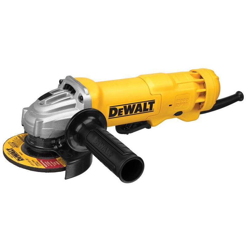 Amoladora angular pequeña con cable de 11 amperes DEWALT de 4.5 pulgadas - DWE402W