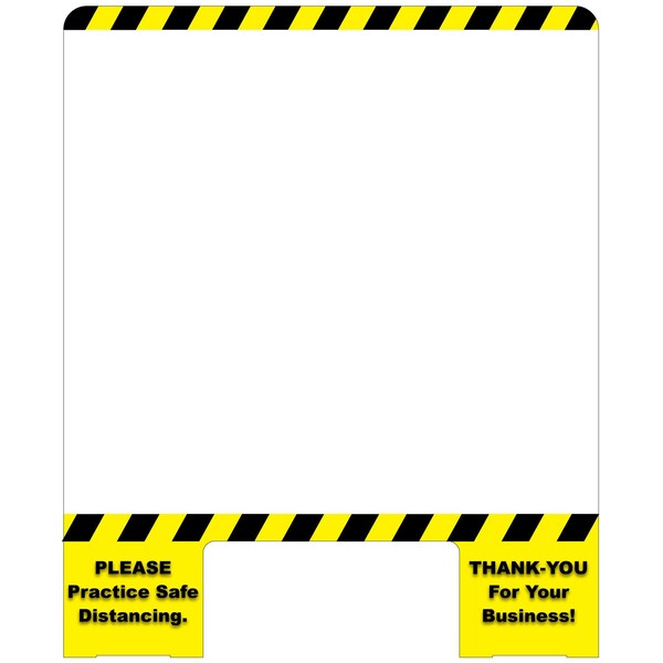 Vestil Cashier Guard 23x28 - 1/8" Polycarbonate Solid Panel - CG1-PA-AA-07