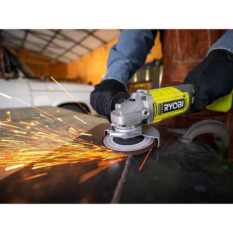 RYOBI ONE+ Amoladora angular inalámbrica de 18V de 4-1/2 pulgadas (Herramienta solamente) - PCL445B