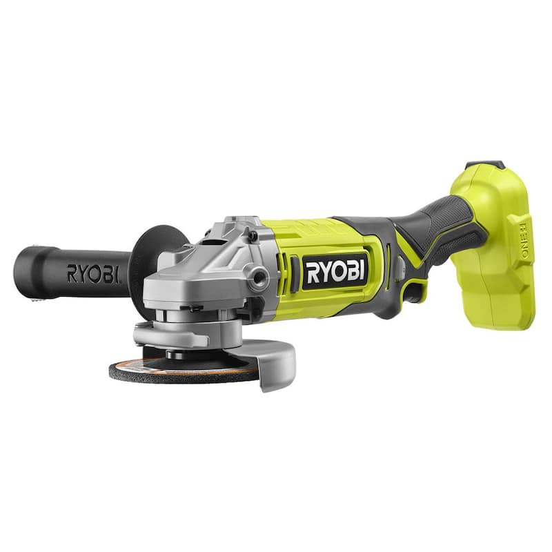 RYOBI ONE+ Amoladora angular inalámbrica de 18V de 4-1/2 pulgadas (Herramienta solamente) - PCL445B