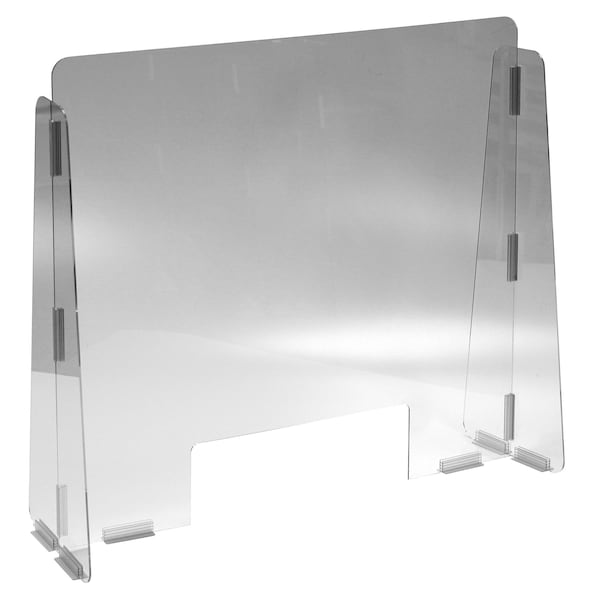 Vestil Cashier Guard 31x28 - 1/4" Polycarbonate 15x5 Slot - CG1-PB-CC-07