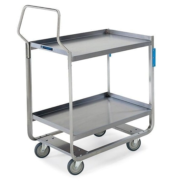 Lakeside Stainless Handler Series 2 Shelf Cart; 1,000 lb Capacity, 21"x33" - 4943