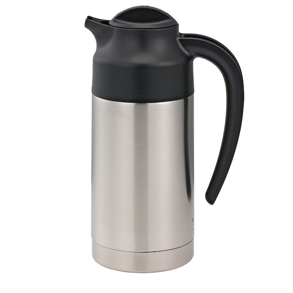 Service Ideas SteelVac Creamer, Vacuum Insulated Carafe, Stainless Vacuum, 0.7 Liter - S2SN70