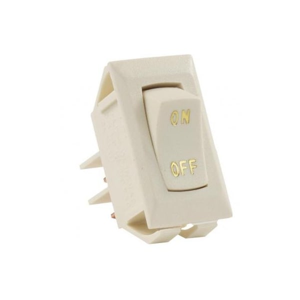 Producto Jr etiquetado INTERRUPTOR DE ENCENDIDO/APAGADO 12V, color blanco marfil - 12615