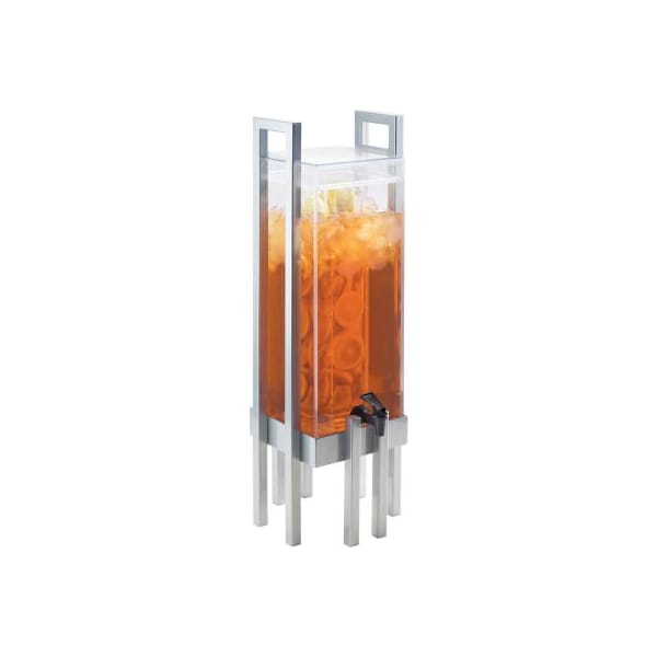 Cal Mil Plastics Cal-Mil 1132-3INF-13 One by One Infusion Beverage Dispenser 3 Gal. 10-1/4"W x 10-1/4"D x 25-1/2"H Bk - 1132-3INF-13