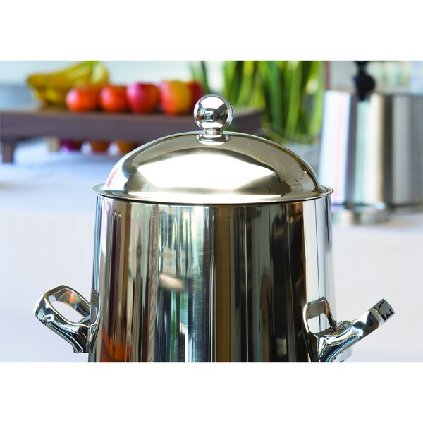 Service Ideas Flame Free Thermo-Urn Polished Stainless Regal Style Vacuum Insulated Urn, 5 Gallon - URN50VPSRG