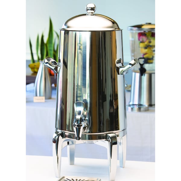 Service Ideas Flame Free Thermo-Urn Polished Stainless Regal Style Vacuum Insulated Urn, 5 Gallon - URN50VPSRG
