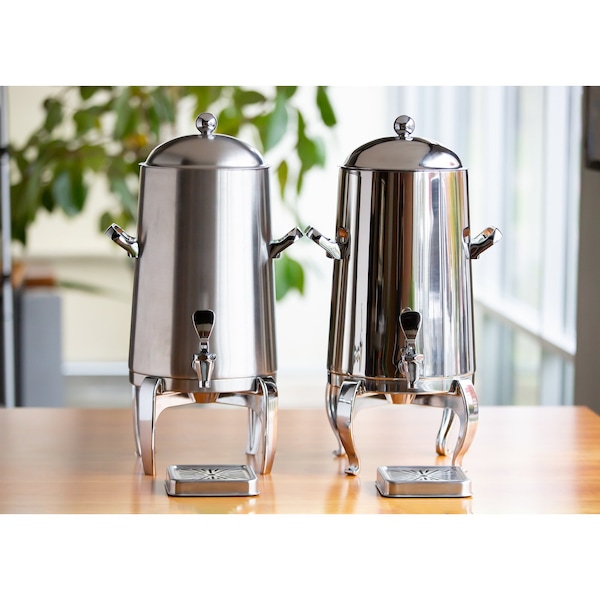 Service Ideas Flame Free Thermo-Urn Polished Stainless Regal Style Vacuum Insulated Urn, 5 Gallon - URN50VPSRG