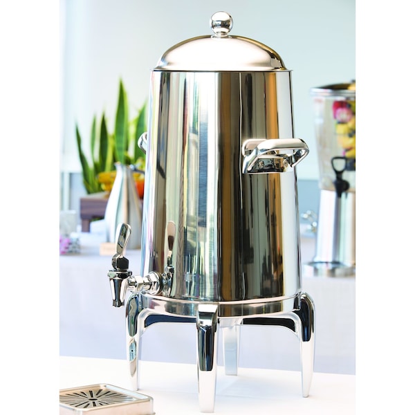 Service Ideas Flame Free Thermo-Urn Polished Stainless Regal Style Vacuum Insulated Urn, 5 Gallon - URN50VPSRG