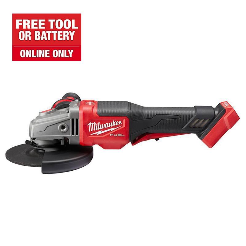 Rectificadora Milwaukee M18 FUEL 18V Lithium-Ion sin escobillas inalámbrica de 4-1/2 in./6 in. con interruptor de paleta (herramienta única) - 2980-20