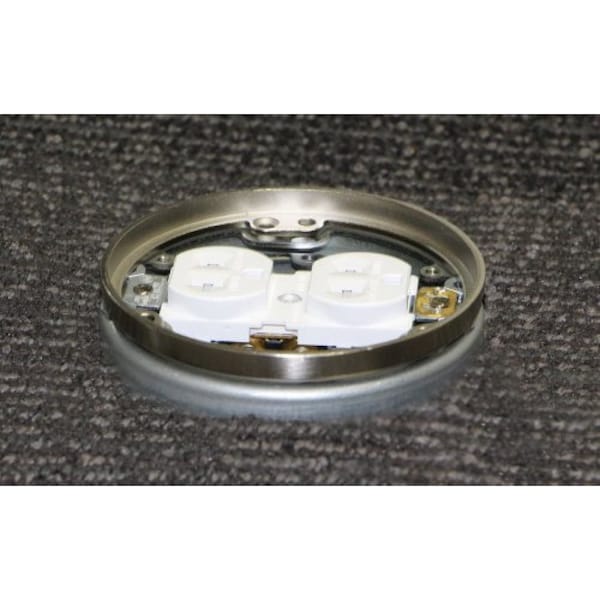 Southwire Round Floor Flange Stainless Steel Finis, NOVAL Accessory, Stainless Steel - FBF-SS