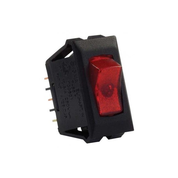 Productos Jr INTERRUPTOR ILUMINADO 120V ON/OFF, ROJO/NEGRO - 12515