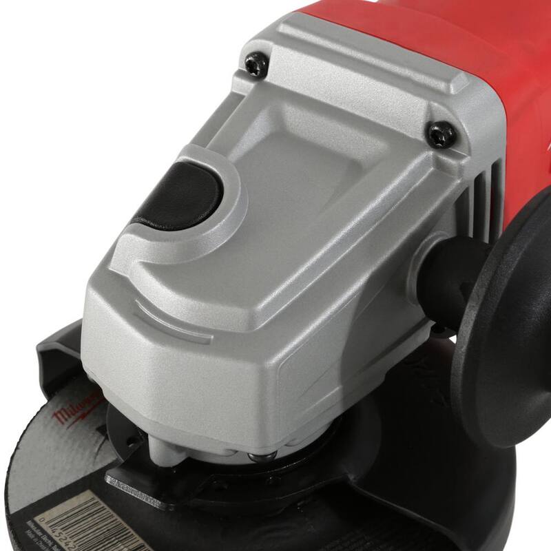 Rectificadora angular pequeña Milwaukee de 11 amperios con interruptor de paleta con bloqueo - 6142-30