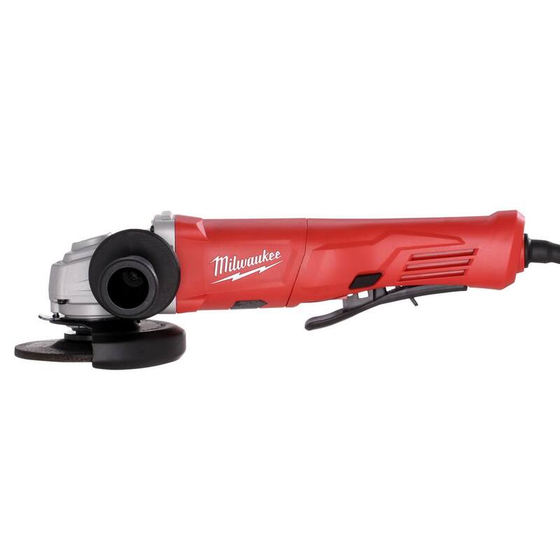 Rectificadora angular pequeña Milwaukee de 11 amperios con interruptor de paleta con bloqueo - 6142-30
