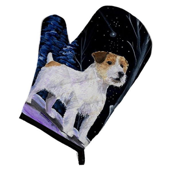 Carolines Treasures Starry Night Jack Russell Terrier Oven Mitt - SS8388OVMT