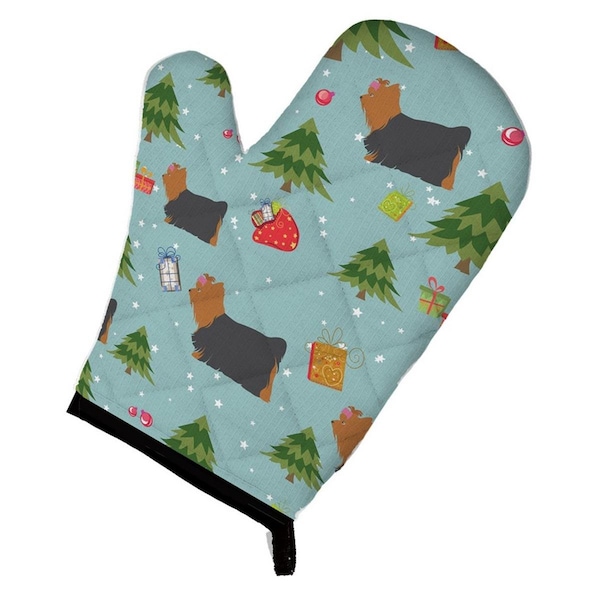Carolines Treasures Christmas Yorkshire Terrier Yorkie Oven Mitt - BB4858OVMT
