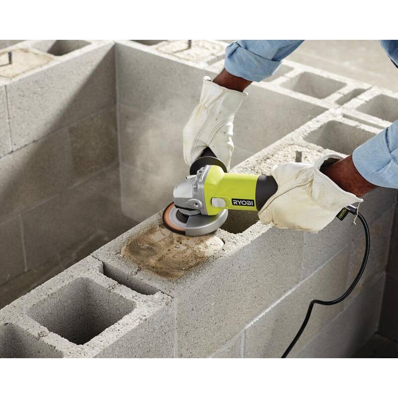 Amoladora angular con cable de 5.5 amperes y 4-1/2 pulgadas RYOBI - AG4031G