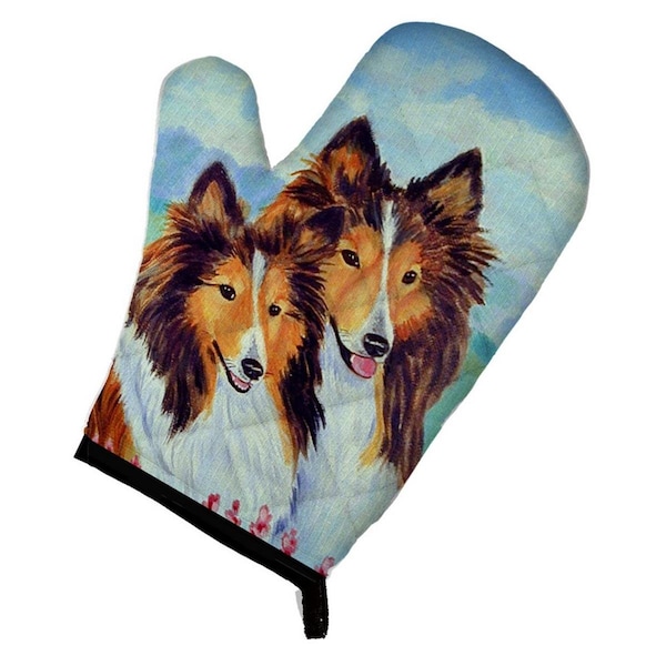 Carolines Treasures Sable Shelties Double Trouble Oven Mitt - 7086OVMT