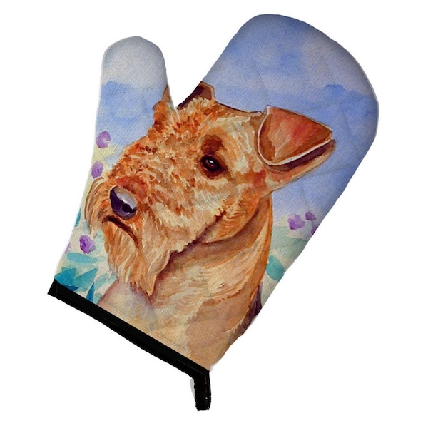 Carolines Treasures Airedale Terrier in Flowers Oven Mitt - 7007OVMT