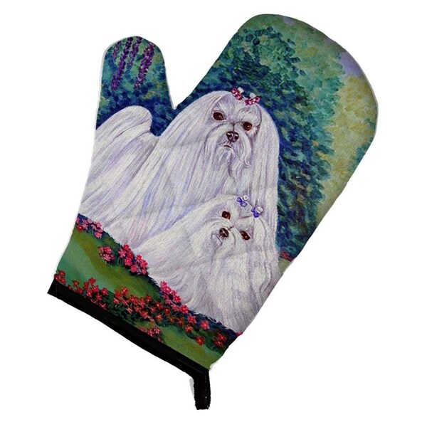 Carolines Treasures Maltese Momma and Puppy Oven Mitt - 7104OVMT