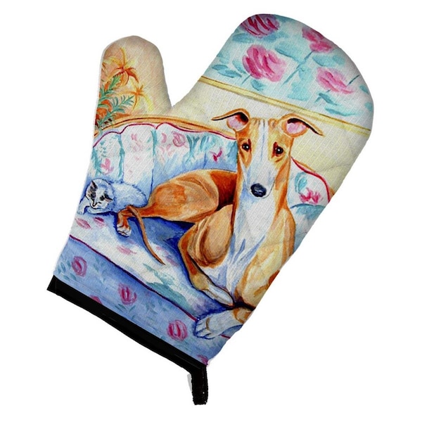Carolines Treasures Whippet Waiting on you Oven Mitt - 7081OVMT