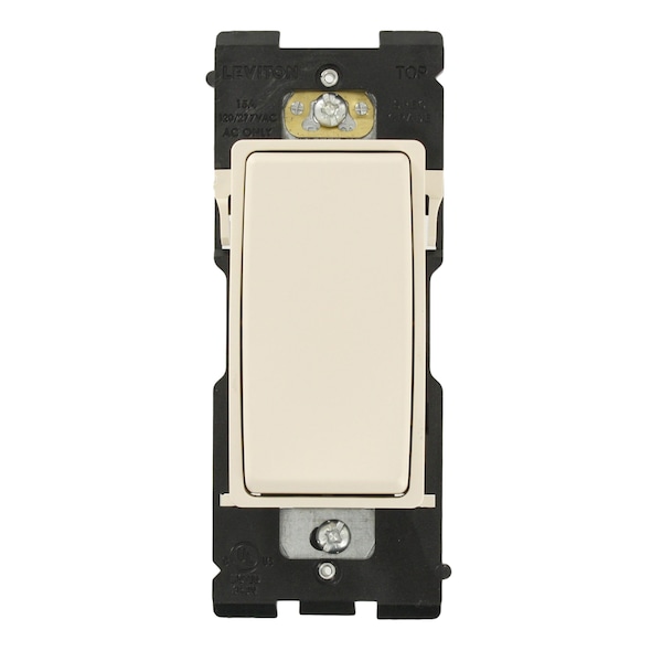 Interruptor basculante Leviton RENU de 4 vías en color arena navajo - RE154-XNS