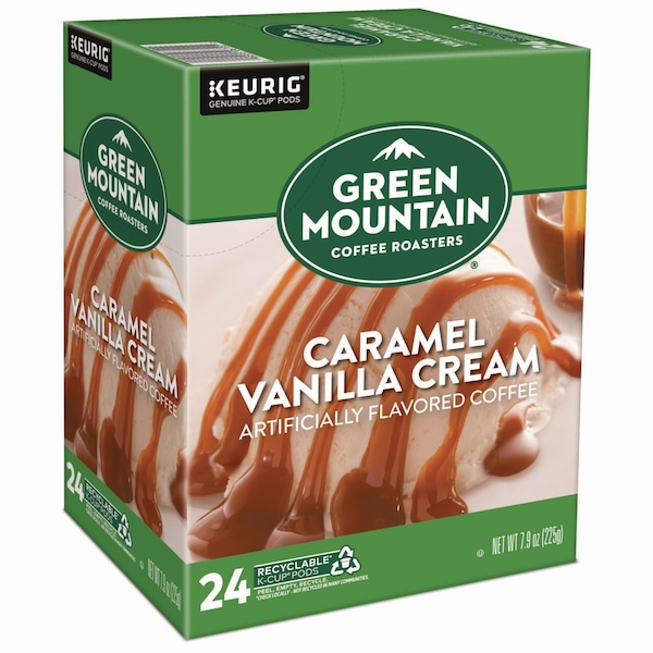 Green Mountain Coffee Caramel Vanilla Cream Coffee K-Cups, PK24 PK - 6700