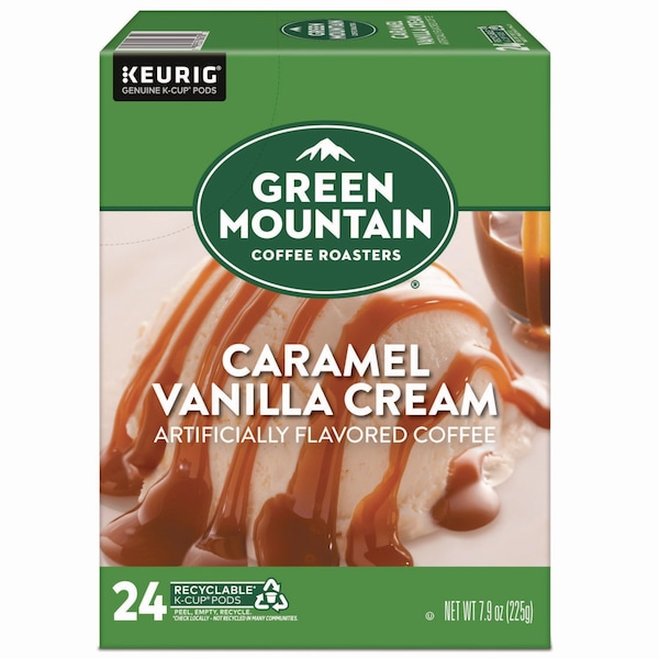 Green Mountain Coffee Caramel Vanilla Cream Coffee K-Cups, PK24 PK - 6700