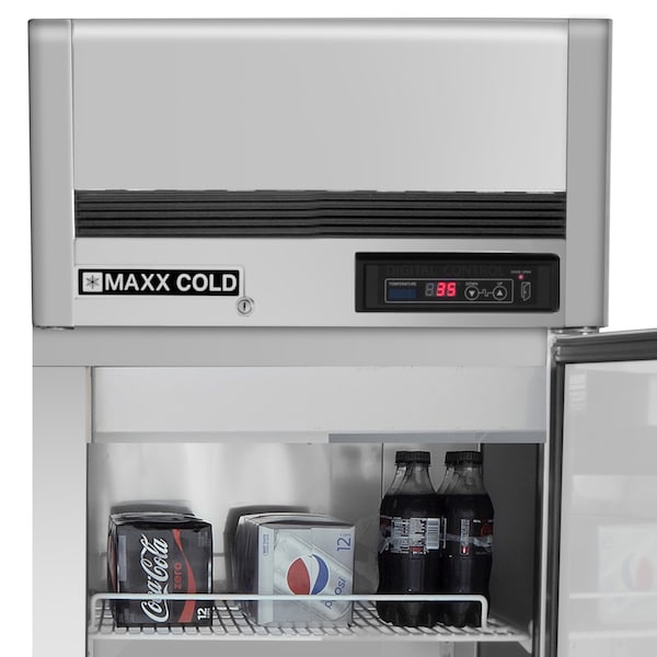 Maxx Cold Reach-In Refrigerator, Single Door, Top Mount 18.9 CUFT - MCRT-23FD